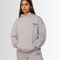 ESSENTIAL SET HOODIE - SILVER MEDAL - Élevé