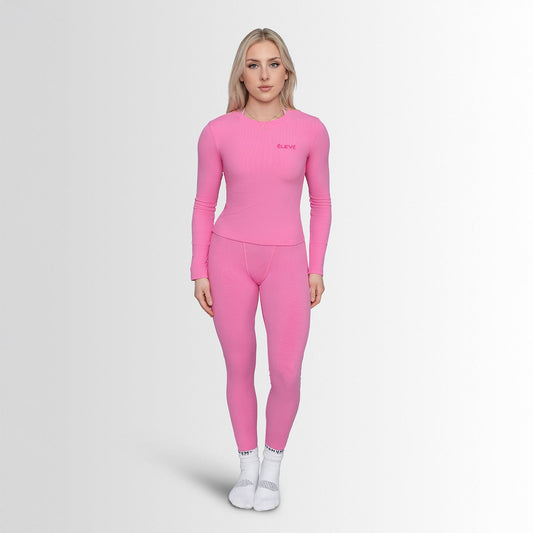 LAYLA LOUNGE LONG - SLEEVE - Dreamy Pink Élevé