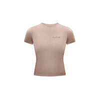 LAYLA LOUNGE SHORT - SLEEVE - Oat Milk Élevé