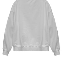 LUXE LOUNGE SWEATSHIRT BLANCHE -Élevé