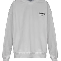 LUXE LOUNGE SWEATSHIRT BLANCHE Élevé