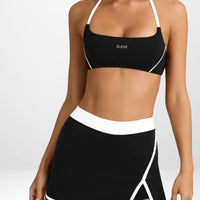MONACO SET SKIRT - NOIR Élevé