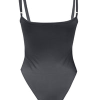 THE CAMI BODYSUIT - CHARCOAL Élevé