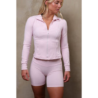 The Élevé Le Mouvement Jacket And Shorts - Petal - Élevé