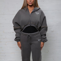 The Élevé Sydney Set with Cropped Hoodie and Wide - leg Joggers - Élevé