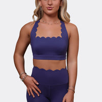 THE ST. TROPEZ SPORTS BRA - AUBERGINE-Élevé