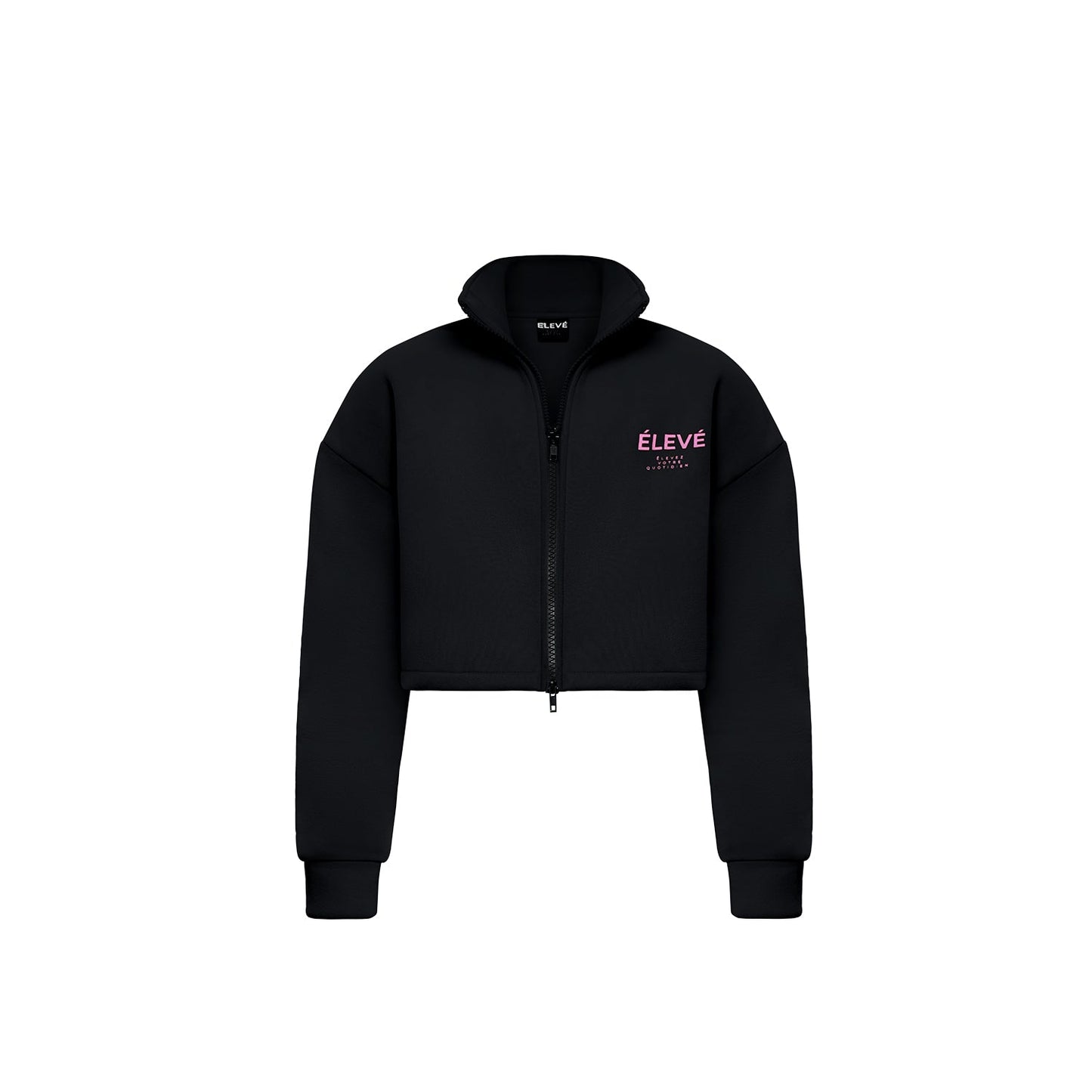 ZIPLINE HOODIE - Noir Rose Élevé