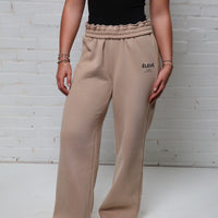 Zipline wide - leg sweatpants (Sandstone) - Élevé