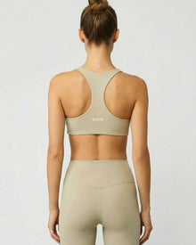 AIRLUXE RACERBACK BRA-KHAKI- ÉLEVÉ