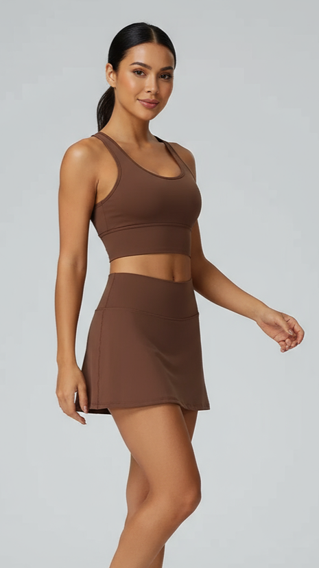 BASELINE SKIRT-MOCHA
