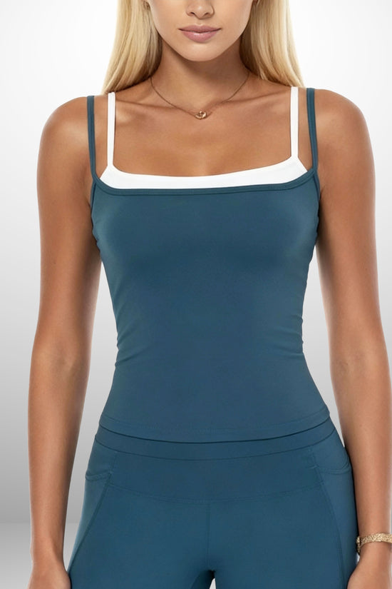 LAYERED FORM BRA-BLUE VEIL