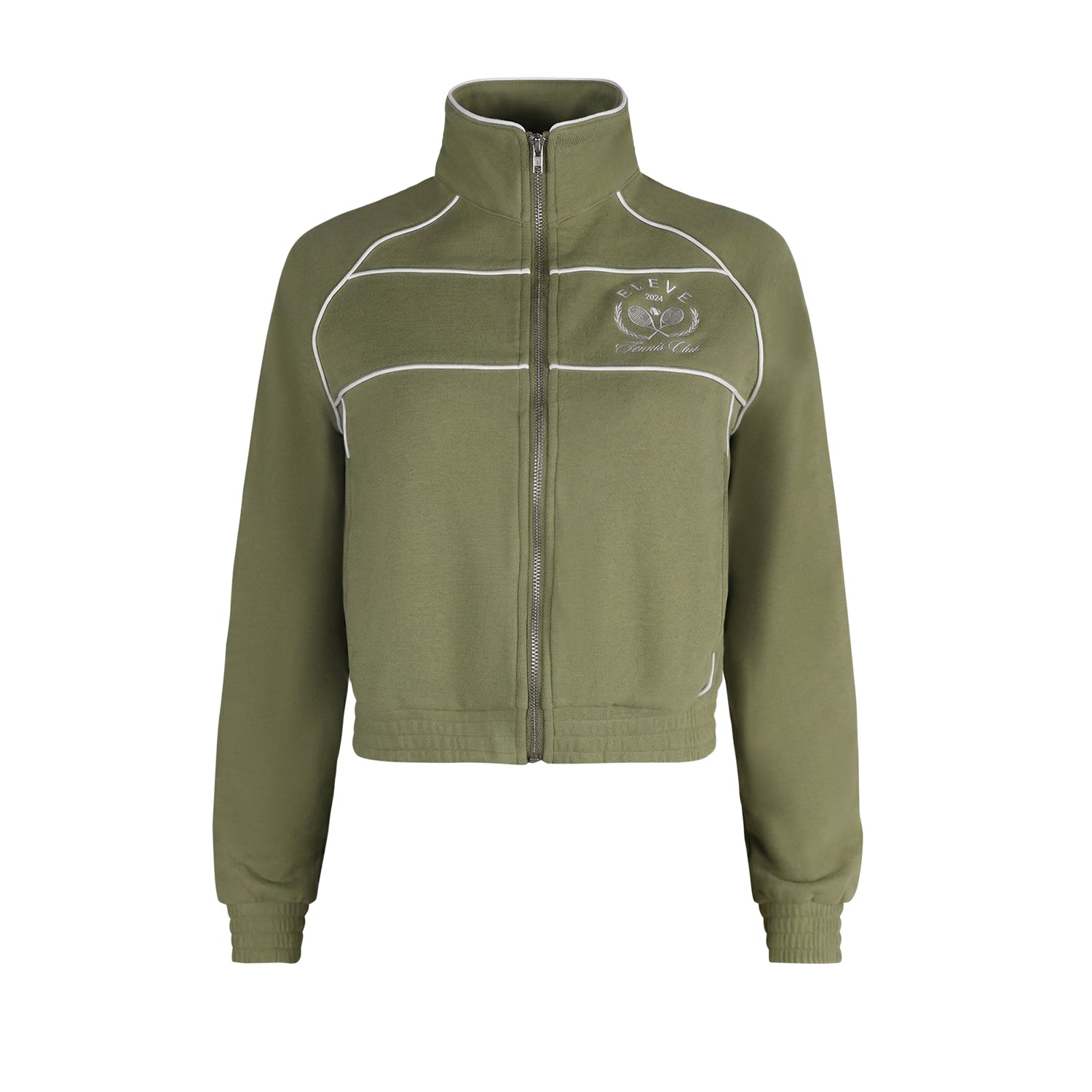TENNIS CLUB JACKET-OLIVE-ÉLEVÉ -ELV ACTIVE
