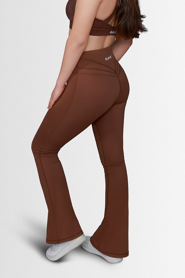 V-SCULPT FLARED LEGGINGS-MOCHA-ÉLEVÉ