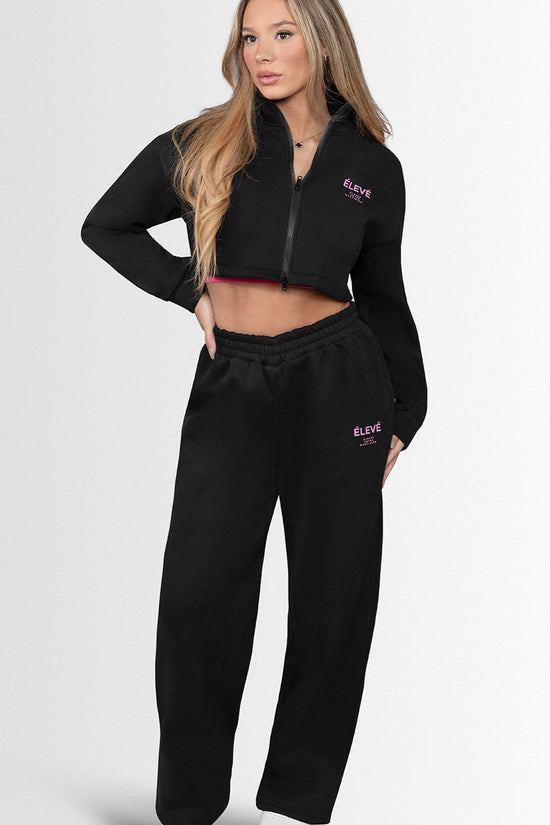 ZIPLINE HOODIE - NOIR ROSE- ÉLEVÉ