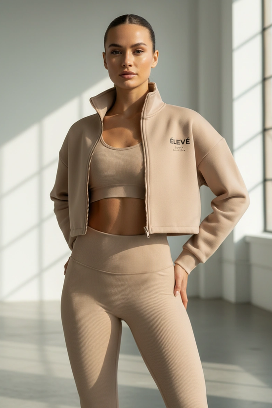 ZIPLINE HOODIE-SANDSTONE-ÉLEVÉ