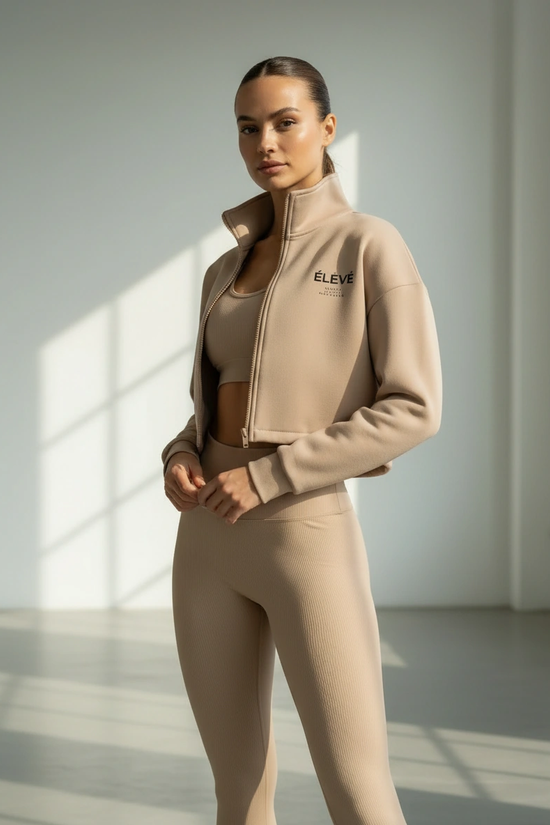 ZIPLINE HOODIE-SANDSTONE-ÉLEVÉ