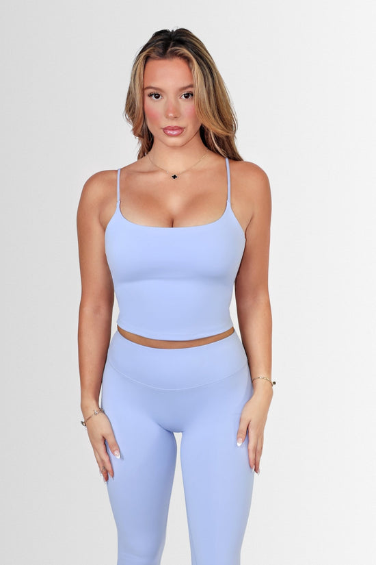 AIRLUXE CAMI SPORTS BRA -BLEU- ÉLEVÉ