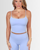AIRLUXE CAMI SPORTS BRA -BLEU- ÉLEVÉ