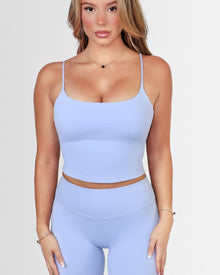 AIRLUXE CAMI SPORTS BRA -BLEU- ÉLEVÉ