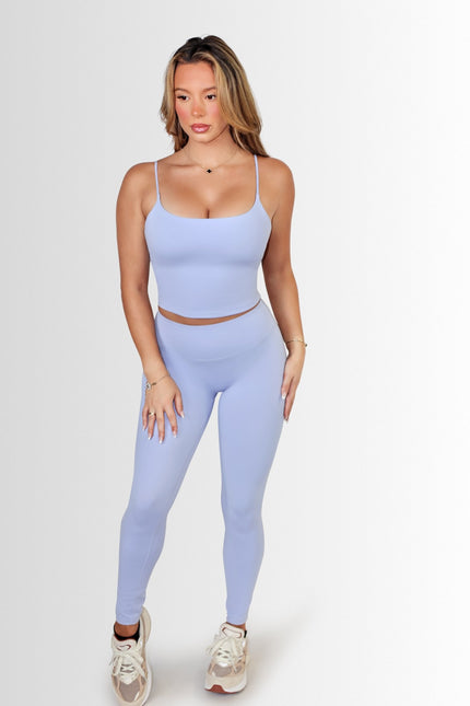 AIRLUXE CAMI SPORTS BRA -BLEU- ÉLEVÉ