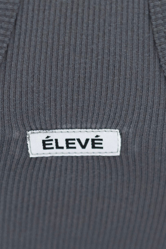 ALLURE BACK TANK -CHARCOAL- Élevé