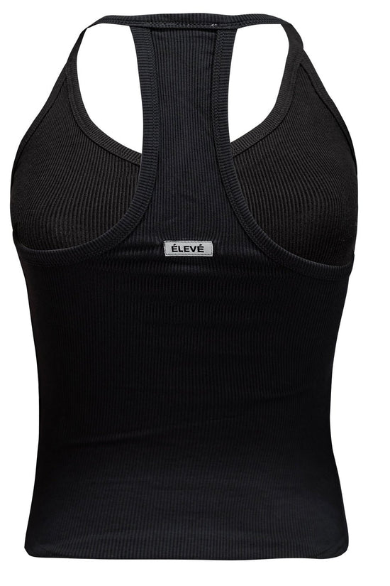 ALLURE BACK TANK - NOIR Élevé