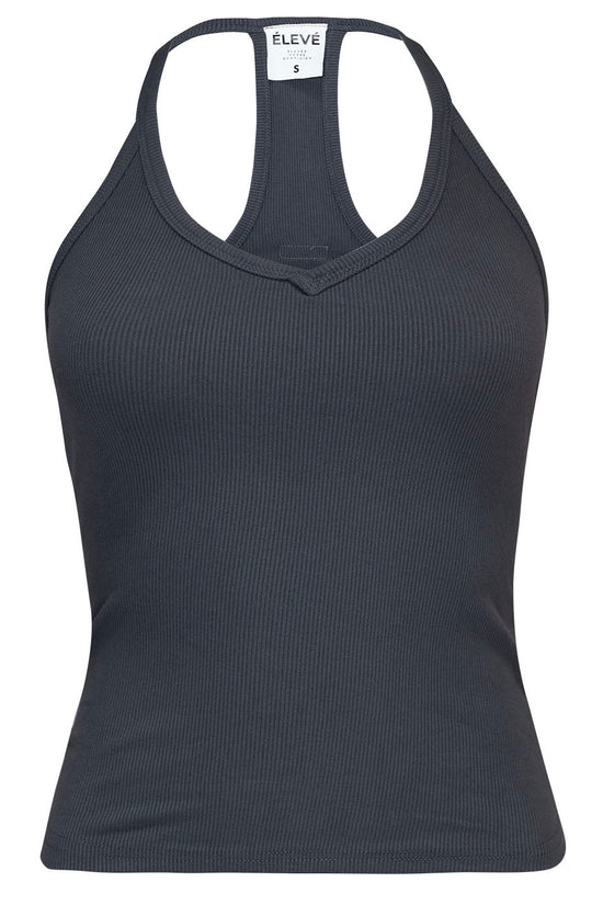 ALLURE BACK TANK - CHARCOAL Élevé