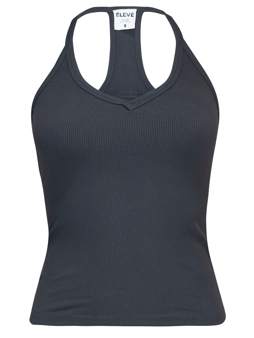 ALLURE BACK TANK - CHARCOAL Élevé