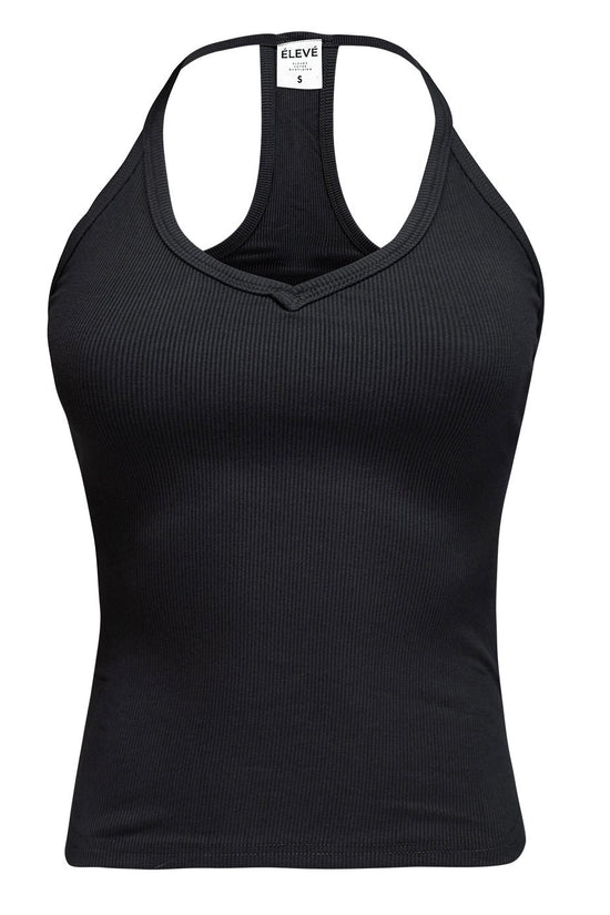 ALLURE BACK TANK - NOIR Élevé
