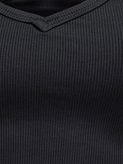ALLURE BACK TANK - NOIR Élevé