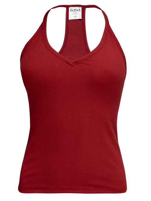 ALLURE BACK TANK - ROUGE BRIQUE Élevé