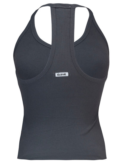 ALLURE BACK TANK - CHARCOAL Élevé