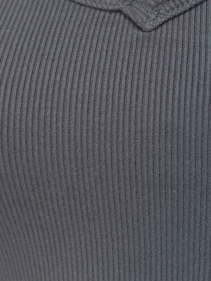 ALLURE BACK TANK - CHARCOAL Élevé