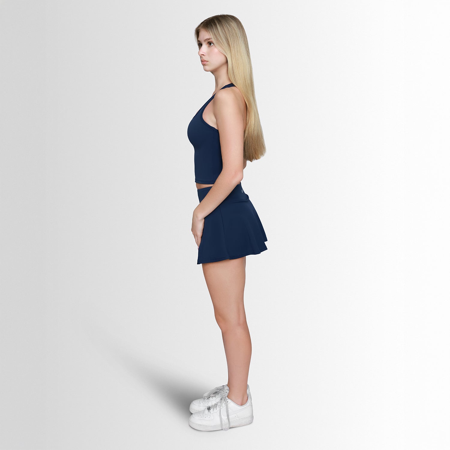 CLUB CÔTE SET SKIRT - BLEU MARINE Élevé