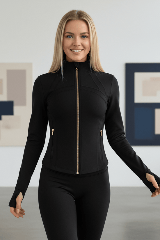 CONTOUR ZIP JACKET -NOIR- Élevé
