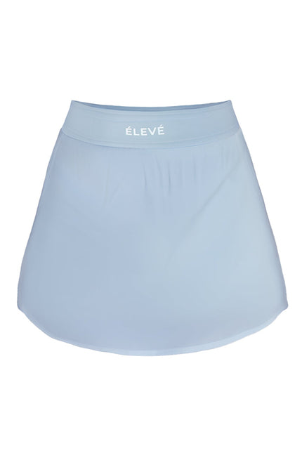 COURT SIDE SKIRT - GLACIER BLEU Élevé