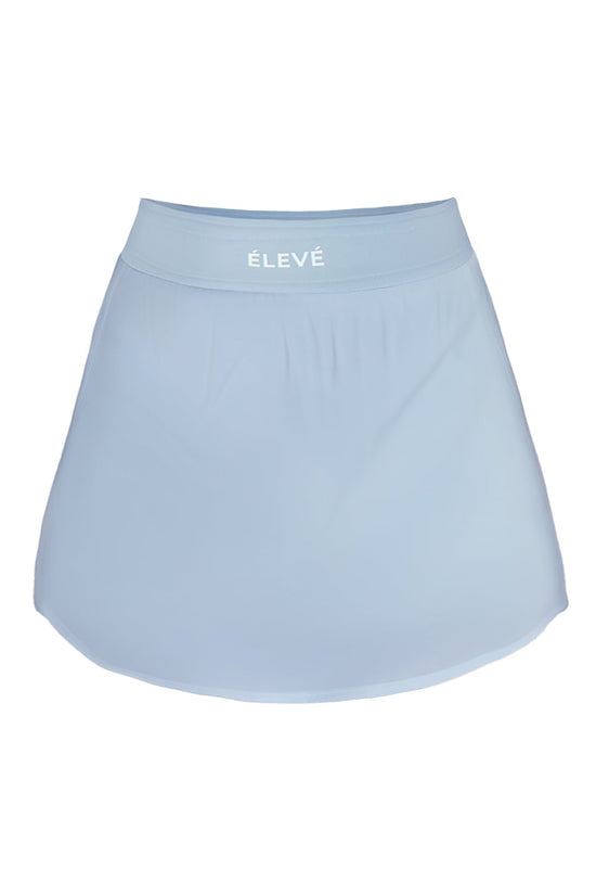 COURT SIDE SKIRT - GLACIER BLEU Élevé