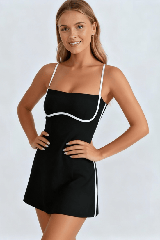 ÉLANCE DRESS - NOIR-Élevé