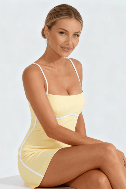 ÉLANCE DRESS - BUTTER GLOW-ÉLEVÉ