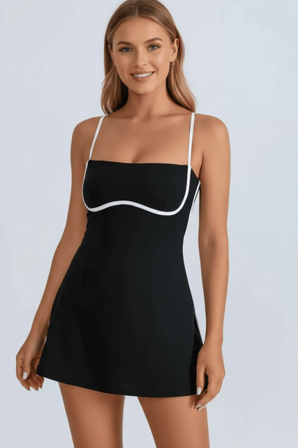 ÉLANCE DRESS - NOIR-Élevé