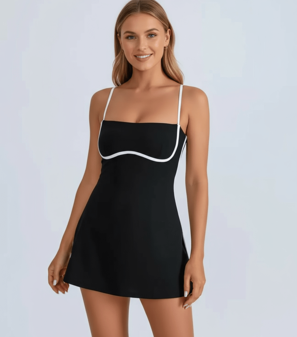 ÉLANCE DRESS - NOIR-Élevé