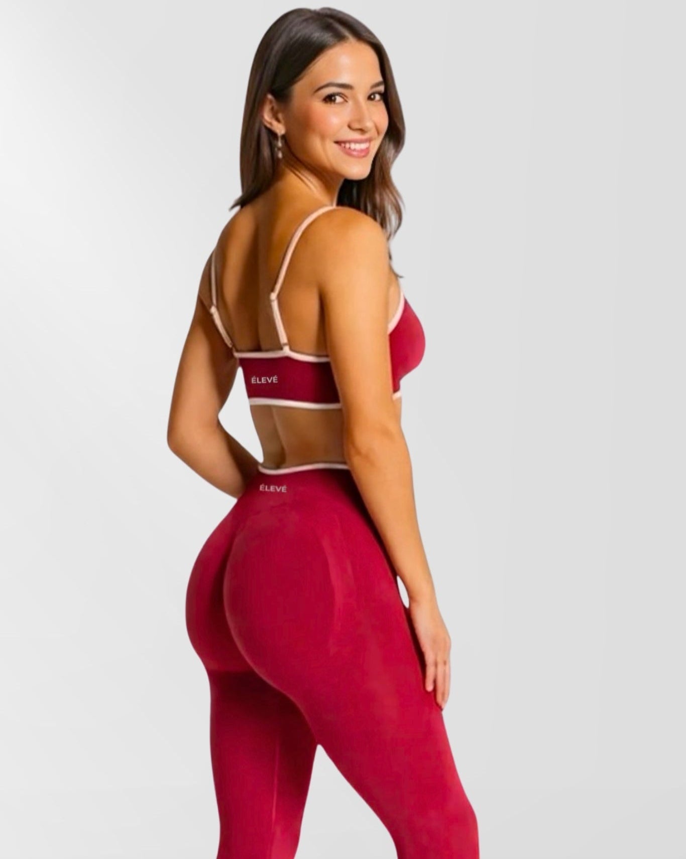 ELEVATED CORE LEGGINGS - Electric Cherry-Élevé