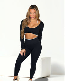 ELEVATED CORE LEGGINGS - JET BLACK