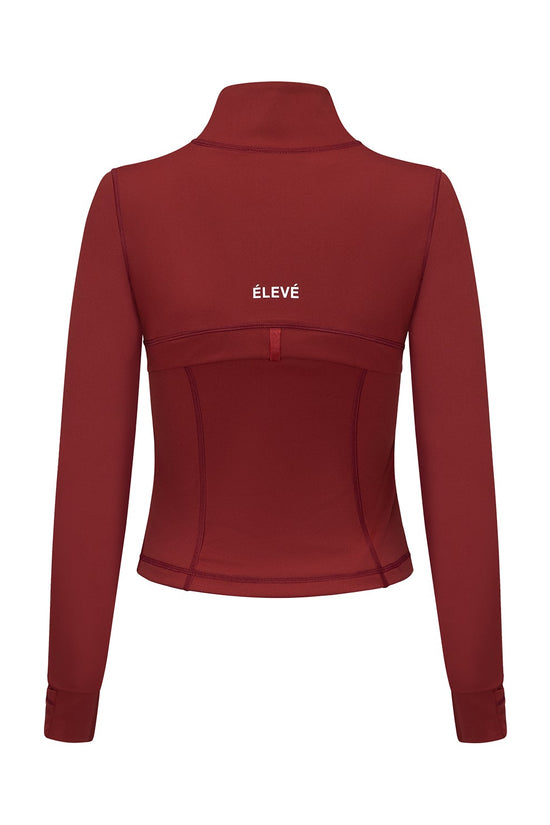 CONTOUR ZIP JACKET -MERLOT- Élevé
