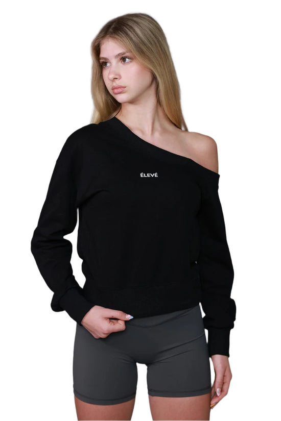 ELLE OFF - SHOULDER TOP NOIR - Élevé