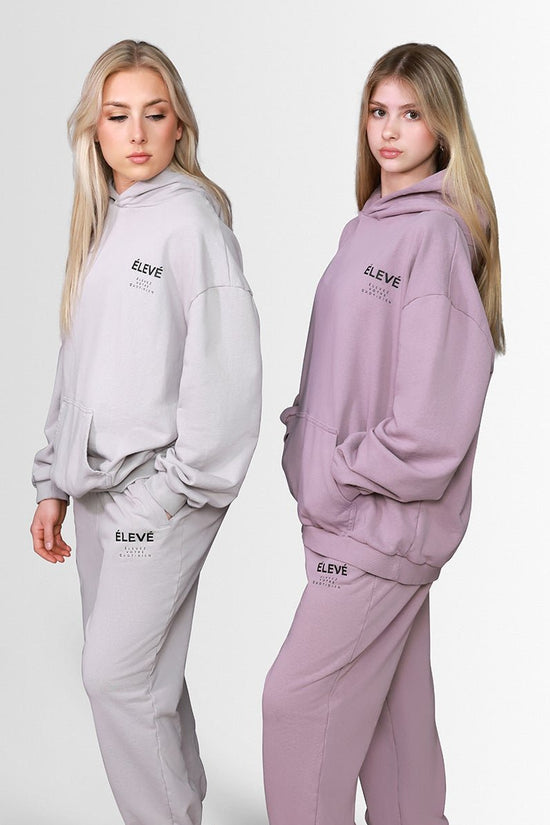 ESSENTIAL SET HOODIE - SILVER MEDAL - Élevé