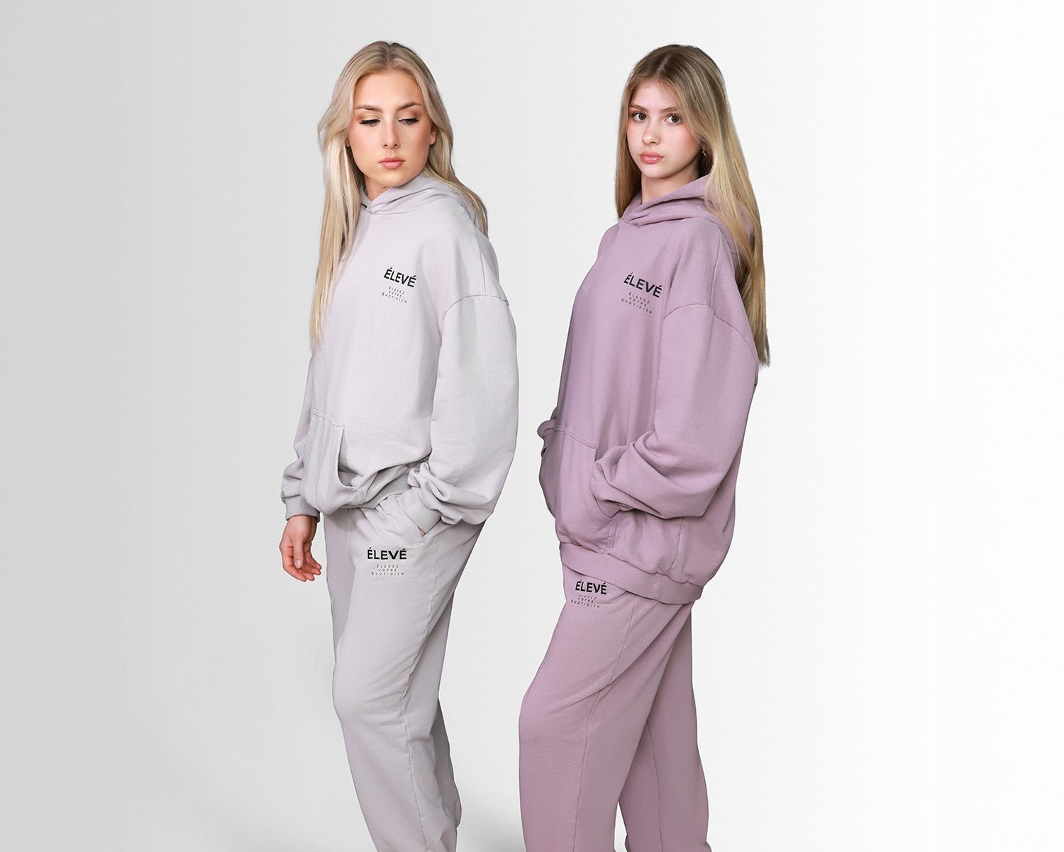 ESSENTIAL SET HOODIE - SILVER MEDAL - Élevé