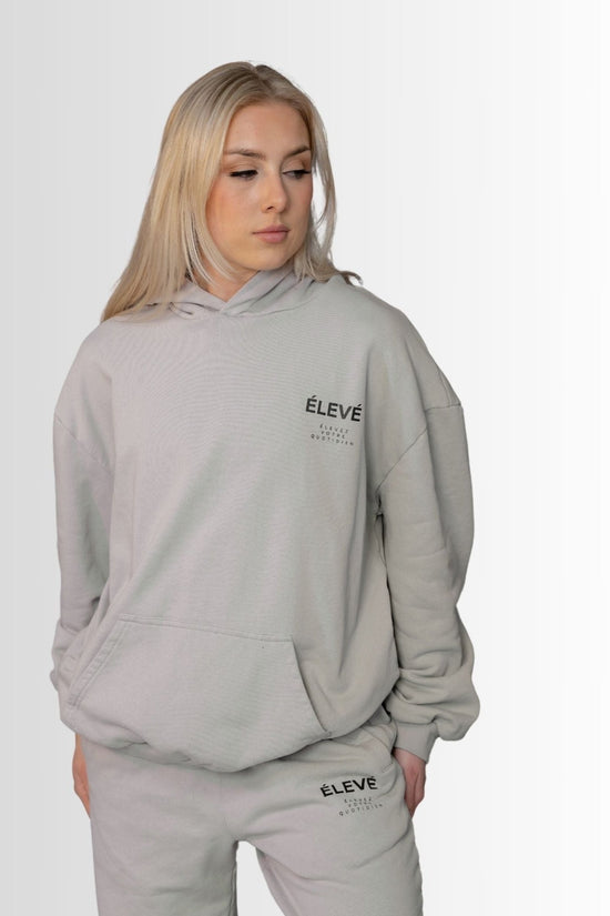 ESSENTIAL SET HOODIE - SILVER MEDAL - Élevé