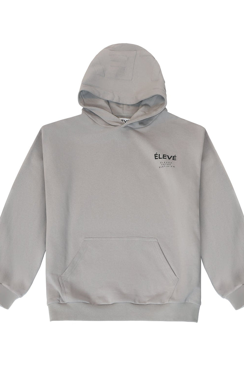 ESSENTIAL SET HOODIE - SILVER MEDAL - Élevé