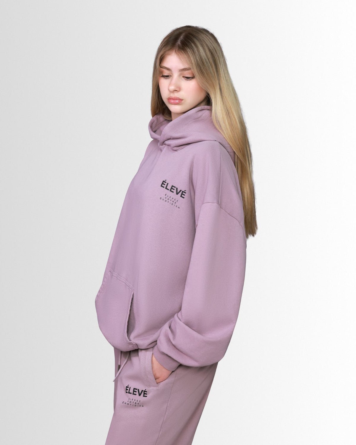 ESSENTIAL SET HOODIE - SOFT SANGRIA - Élevé